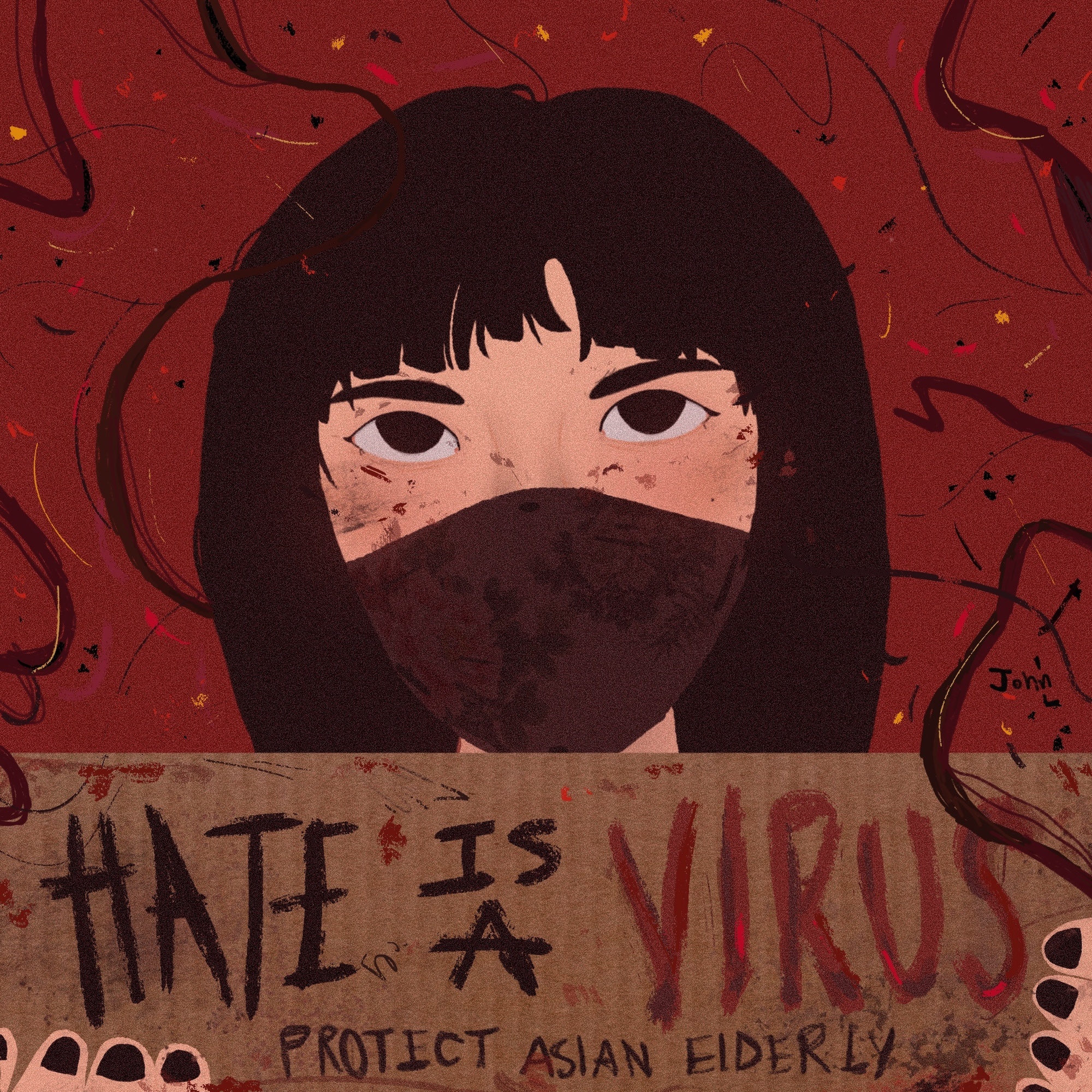 hate is a virus together we rise