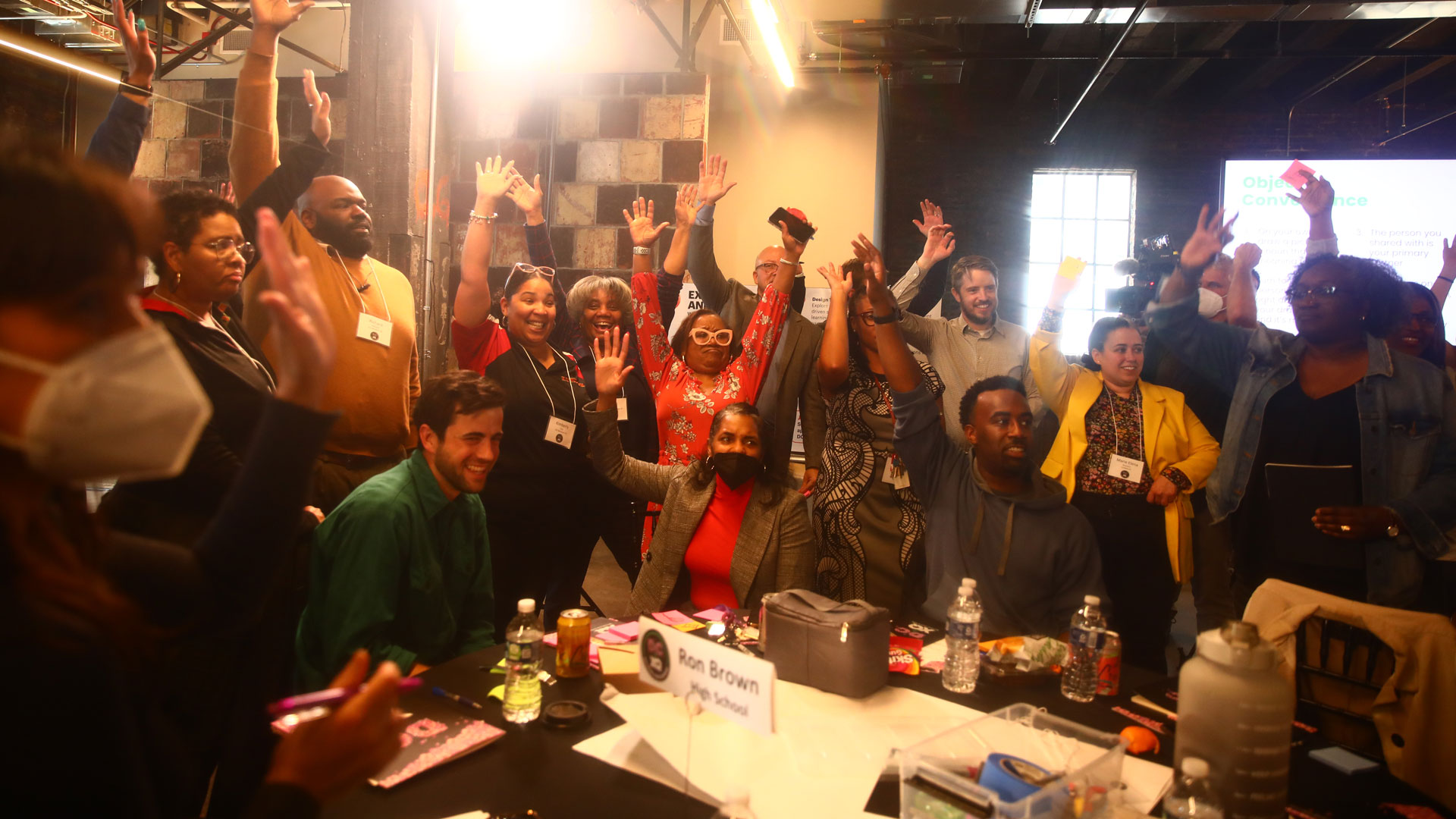 ron brown high school group at design days